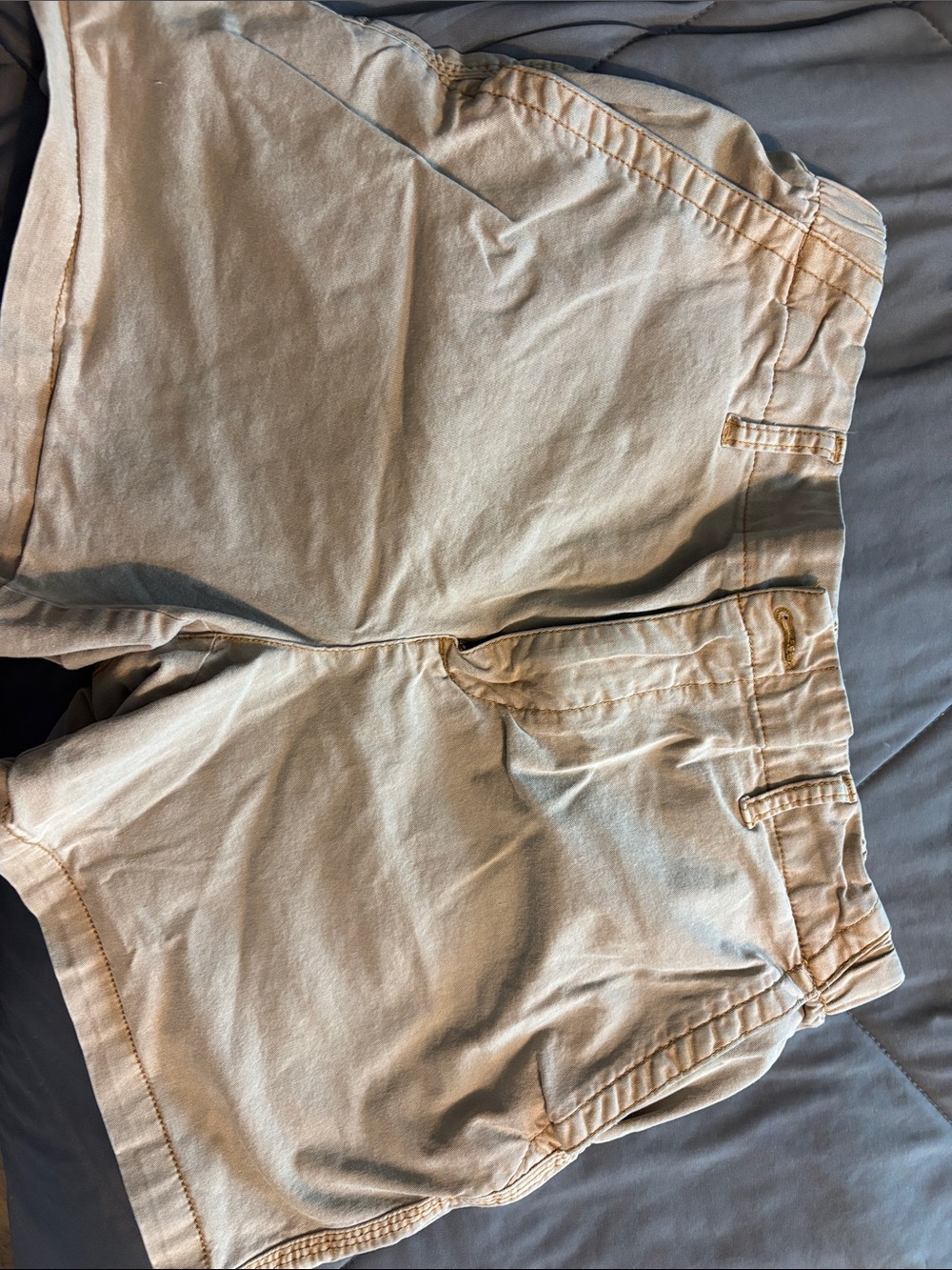 Old Navy Beige Flat-Front Shorts